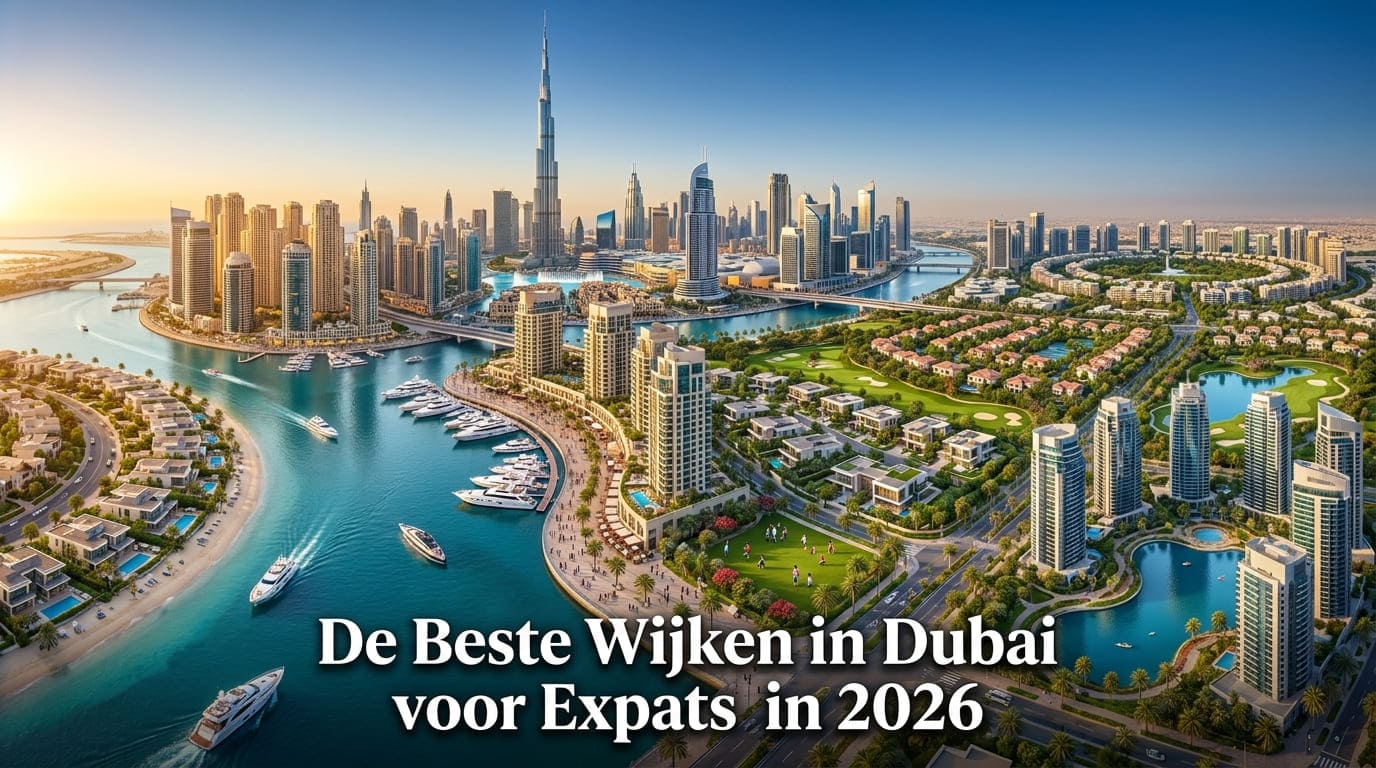 Beste wijken Dubai voor expats met skyline, Dubai Marina en moderne woonwijken